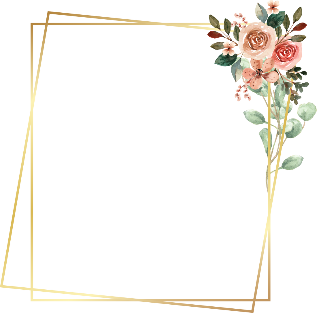 Floral Frame Illustration 